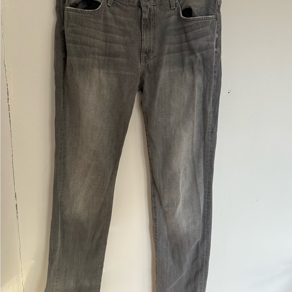 7 For All Mankind Men's Charcoal Jeans